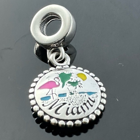 Pandora Jewelry - Pandora Miami Florida Dangle Charm 925 Ale Silver With Gift Box #93